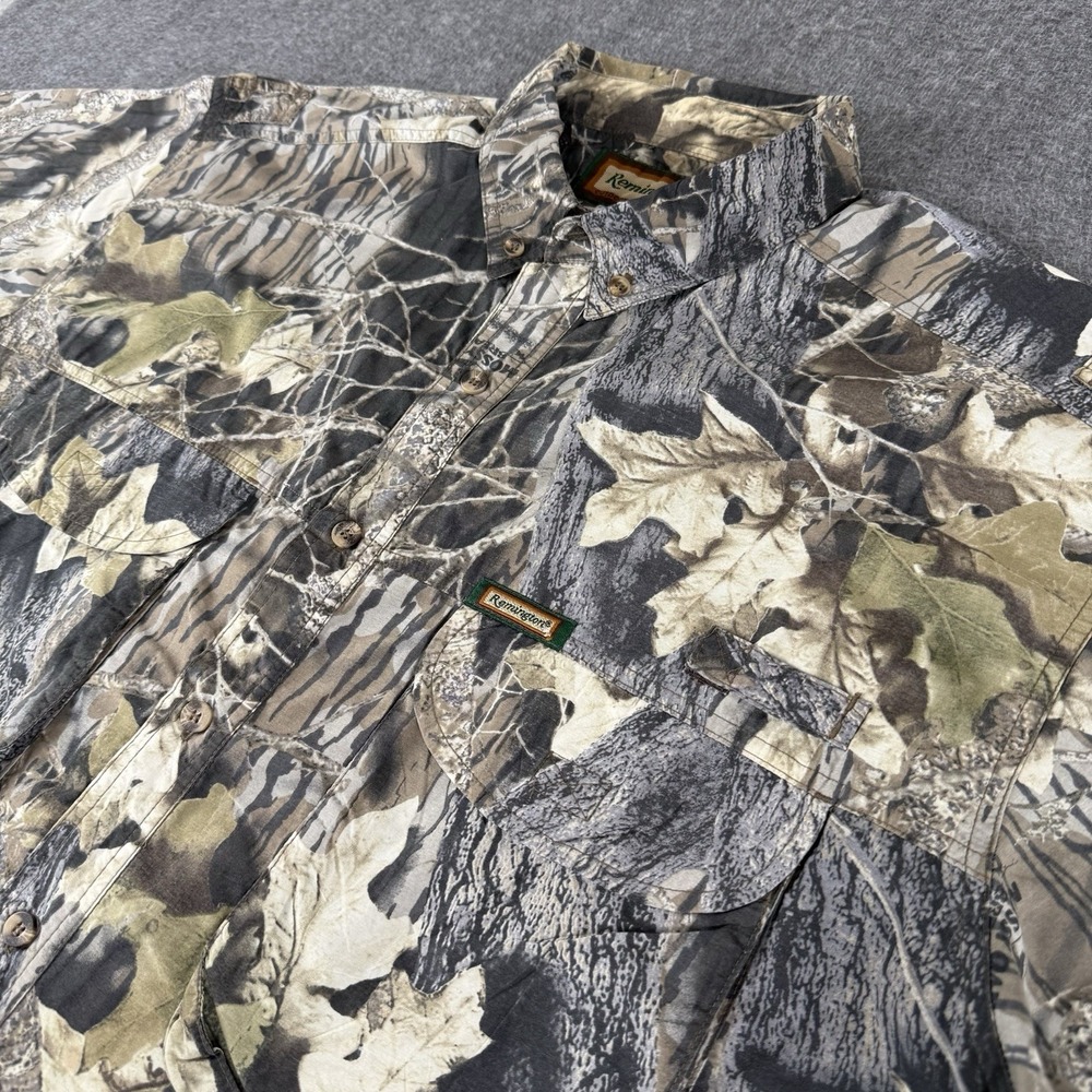 Remington Mossy Oak Break-Up Camo Hunting Shirt Men's XXL Vented Fishing